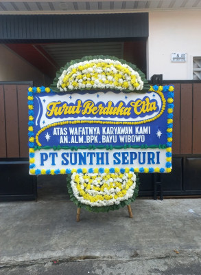 Papan Bunga Duka di Mamboro